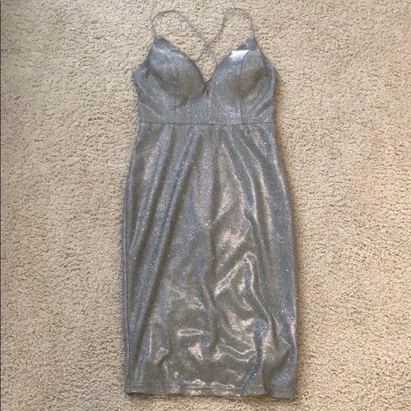 Forever 21 Metallic Dress - Picture 4 of 7